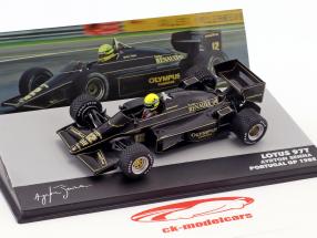 Ayrton Senna Lotus 97T #12 vincitore Portogallo GP formula 1 1985 1:43 Altaya