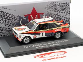 Fiat 131 Abarth #1 gagnant Hunsrück Rallye 1980 Röhrl, Geistdörfer 1:43 CMR