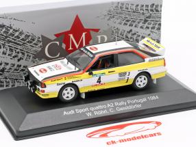 Audi Sport quattro A2 #4 Rallye Portogallo 1984 Röhrl, Geistdörfer 1:43 CMR