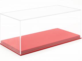Hochwertige Acryl Vitrine per Cars Modello nella Scala 1:18 rosso BBR