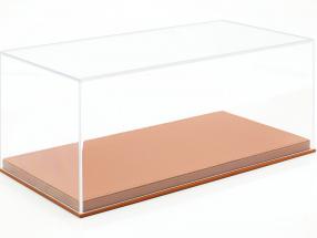 High quality Acrylic Showcase for Model Cars in the Scale 1:18 light-brown BBR