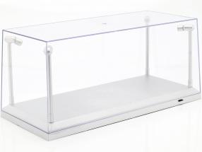 solteiro mostruário prata com 4 Conduziu lâmpadas para modelcars dentro escala 1:18 Triple9