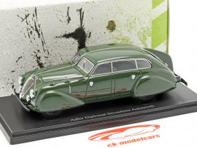 Adler Diplomat Stromlinie Autenrieth Bouwjaar 1938 donkergroen 1:43 AutoCult