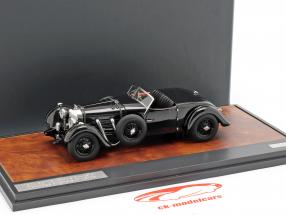 Bentley 8 litros Roadster Open Top año de construcción 1932 negro 1:43 Matrix