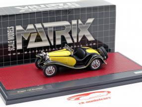 Bugatti T55 Roadster year 1932 yellow / black 1:43 Matrix