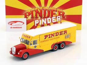 Bernard 28 elettrico camion Pinder circo anno di costruzione 1951 giallo / rosso 1:43 Direkt Collections