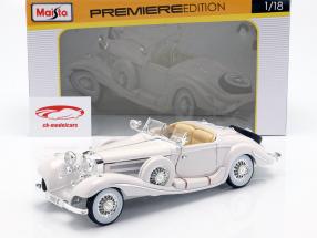 メルセデスベンツ500K特別ロードスターBjの1936白1時18モデルMaisto