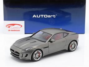 Jaguar F-Type R Coupe Baujahr 2015 matt grau 1:18 AUTOart