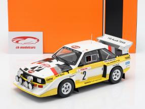 Audi Sport Quattro S1 E2 #2 cuarto Rallye Monte Carlo 1986 Röhrl, Geistdörfer 1:18 Ixo