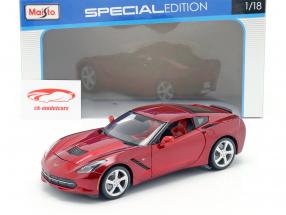 Chevrolet Corvette C7 Stingray Año 2014 rojo 1:18 Maisto