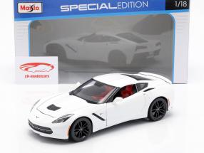 Corvette Stingray Z51 Anno 2014 bianco 1:18 Maisto