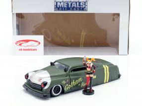 Mercury year 1951 with Harley Quinn DC Comics olive green / silver 1:24 Jada Toys
