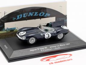 Jaguar D-type #3 winnaar 24h LeMans 1957 Flockhart / Bueb 1:43 Ixo