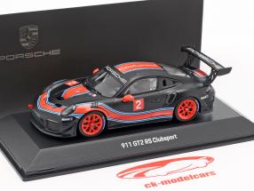 Porsche 911 (991 II) GT2 RS Clubsport #2 black / red / blue 1:43 Spark