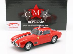 Ferrari 250 GT LWB year 1957 red with blue-white stripe 1:18 CMR