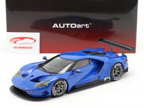 Ford GT LeMans Plain Body Version bleu 1:18 AUTOart