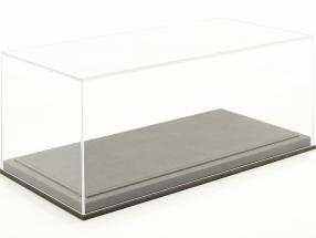 Haute qualité Acrylique Vitrine pour Modèle Des voitures dans la Échelle 1:18 gris clair BBR