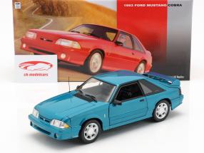 Ford Mustang Cobra ano de construção 1993 verde azul 1:18 GMP
