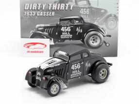 Willys Gasser Dirty Thirty Baujahr 1933 satin schwarz / weiß 1:18 GMP