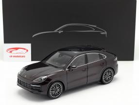 Porsche Cayenne Turbo Coupe 2019 mahogany brown metallic with showcase 1:18 Norev
