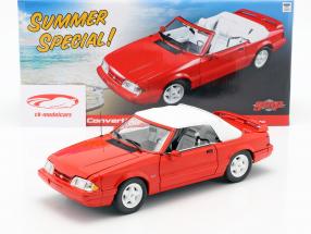Ford Mustang LX convertibile anno di costruzione 1992 rosso 1:18 GMP