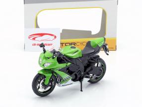 Kawasaki Ninja ZX-10R Opførselsår 2010 grøn / hvid / sort 1:12 Maisto