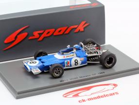 Jean-Pierre Beltoise Matra MS80 #8 Monaco GP formel 1 1969 1:43 Spark