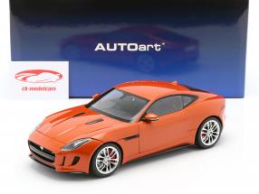 Jaguar F-Type R Coupe Year 2015 orange metallic 1:18 AUTOart