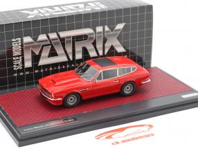 Aston Martin V8 Shooting Brake Bouwjaar 1986 rood 1:43 Matrix