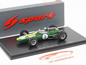 Jim Clark Lotus 33 #1 Winner German GP World Champion F1 1965 1:43 Spark