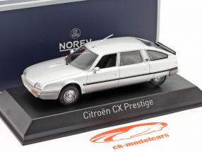Citroen CX Turbo 2 Prestige Byggeår 1986 sølv metallisk 1:43 Norev