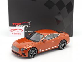 Bentley Continental GT Coupe Année de construction 2018 Orange flamme 1:18 TrueScale