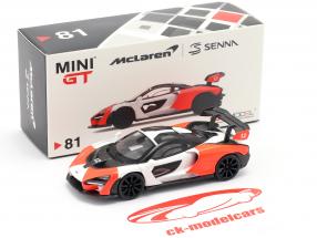 McLaren Senna LHD #12 2018 red / white / black 1:64 TrueScale