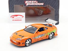 Brian's Toyota Supra Film Fast & Furious 7 (2015) orange 1:24 Jada Toys