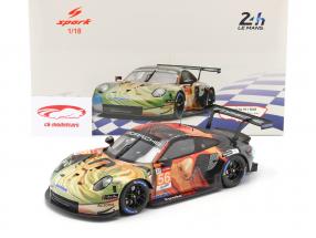 Porsche 911 RSR #56 Class winner LMGTE Am 24h LeMans 2019 Team Project 1 1:18 Spark