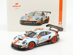 Porsche 911 GT3 R #20 Gagnant 24h Spa 2019 Christensen, Lietz, Estre 1:18 Spark