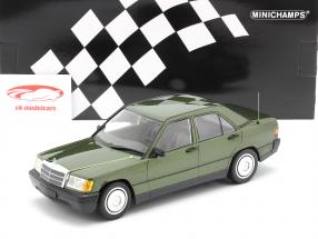 Mercedes-Benz 190E (W201) year 1982 green metallic 1:18 Minichamps