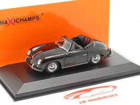 Porsche 356 A Cabriolet år 1956 sort 1:43 Minichamps