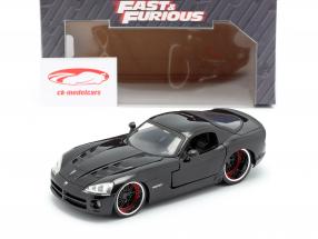 Letty's Dodge Viper SRT 10 フィルム Fast and Furious 7 (2015) 黒 1:24 Jada Toys