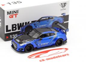LB-Works Nissan GT-R (R35) Type 2 LHD LB Work Livery 2.0 blau 1:64 TrueScale