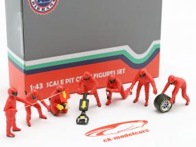 fórmula 1 Pozo tripulación caracteres Set #1 equipo rojo 1:43 American Diorama