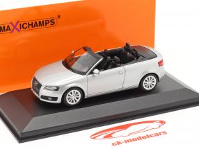 Audi A3 Cabriolet Baujahr 2007 silber metallic 1:43 Minichamps