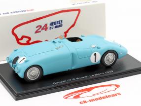 Bugatti Type 57C #1 winnaar 24h LeMans 1939 Wimille / Veyron 1:43 Spark