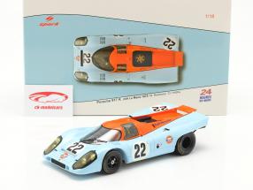 Porsche 917K Gulf #22 24h LeMans 1970 Hobbs, Hailwood 1:18 Spark