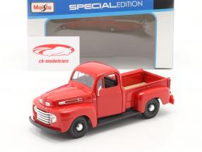 Ford F1 Pick-Up year 1948 red 1:24 Maisto