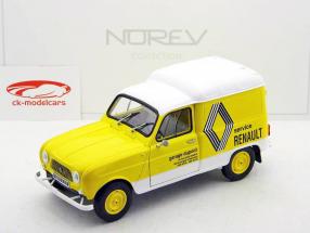 Renault 4 F4 1972 Renault Service yellow / white1:18 Norev