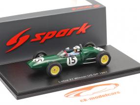 Innes Ireland Lotus 21 #15 vincitore Stati Uniti d&#39;America GP formula 1 1961 1:43 Spark