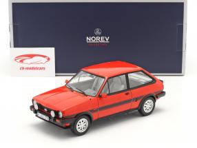 Ford Fiesta XR2 Byggeår 1981 rød 1:18 Norev