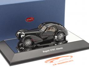 Bugatti 57S Atlantic Byggeår 1938 sort 1:43 AUTOart
