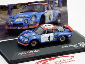 Alpine A110 1800 #4 Ronde Cevenole 1974 J. Henry 1:43 Ixo
